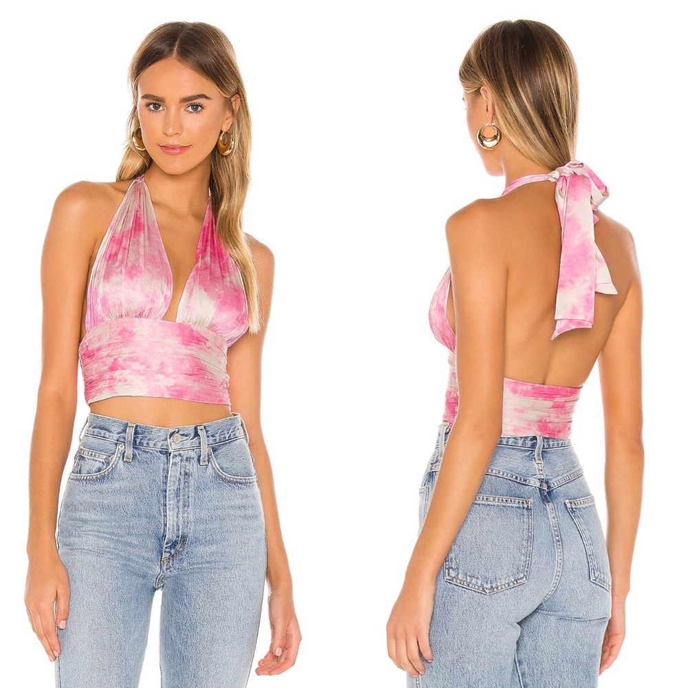 Privacy Please Venice Top In Pink Tie Die